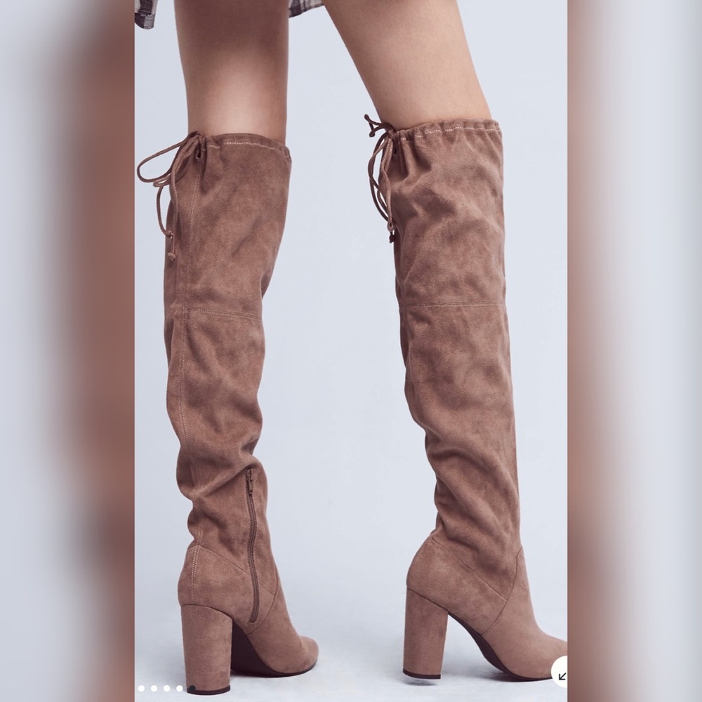 New Faryl Robin  Sofia Vegan Suede Knee-High Boots - Picture 4 of 7
